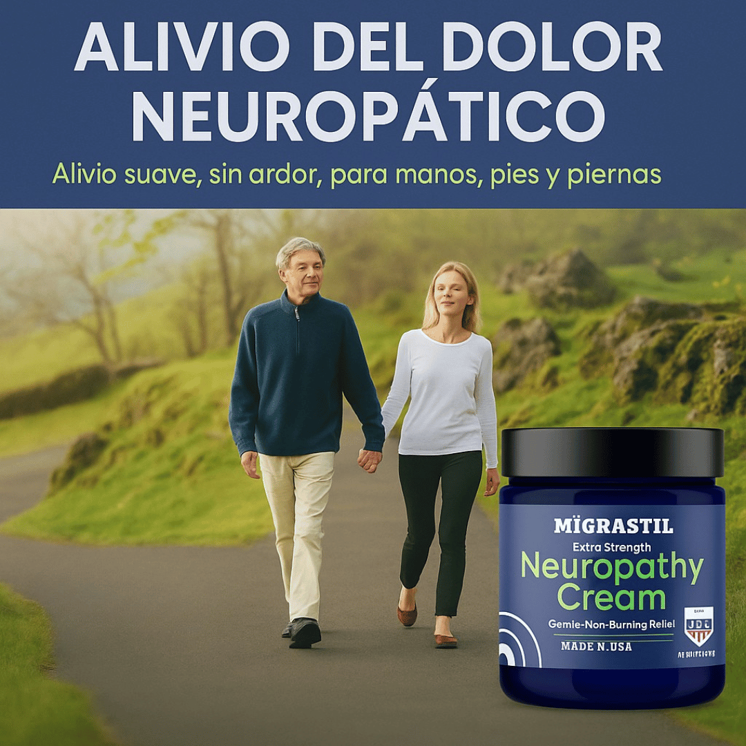 Calma el Ardor y Hormigueo en Minutos – Migrastil Crema Natural para Neuropatía
