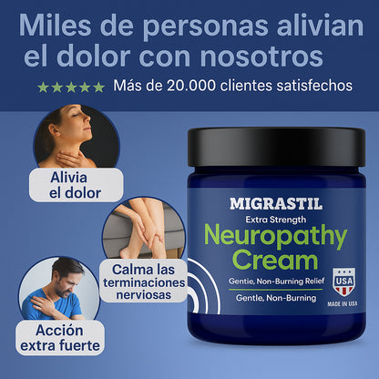 Calma el Ardor y Hormigueo en Minutos – Migrastil Crema Natural para Neuropatía